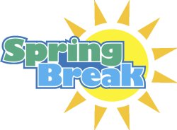 Spring Break logo with sun